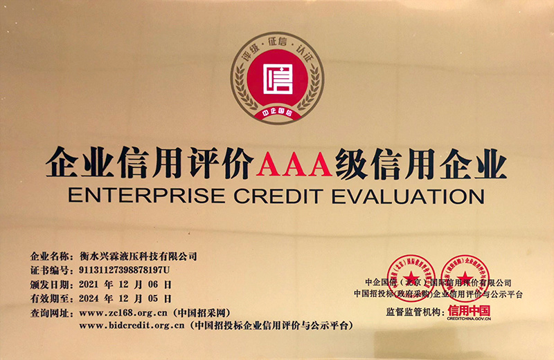 Enterprise Credit Rating AAA Credit Enterprise