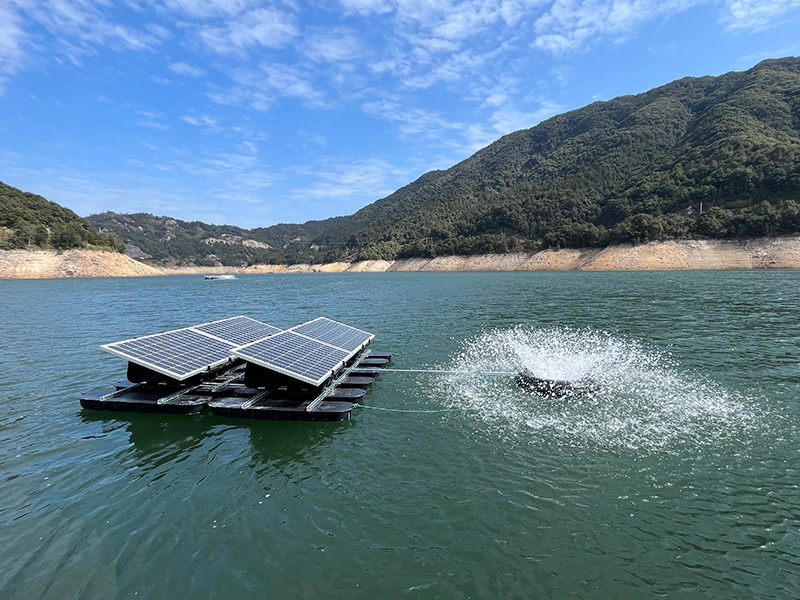 纯太阳能喷泉曝气机