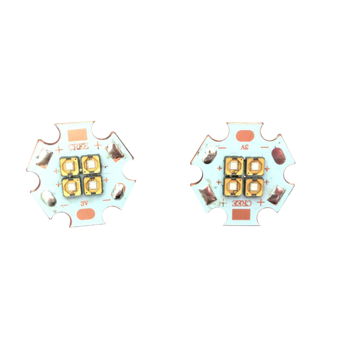 4串12V铜基板CUN6GF1A-365nm四灯一组20mm *1.5mm