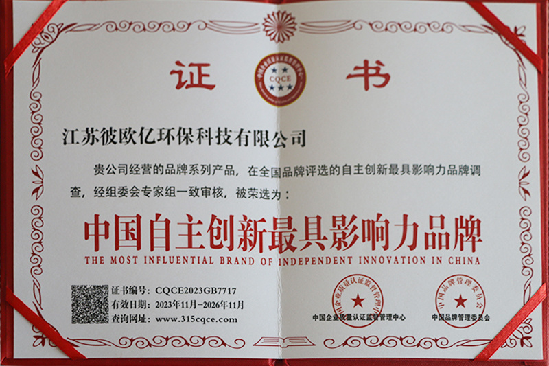 中国自主创新最具影响力品牌