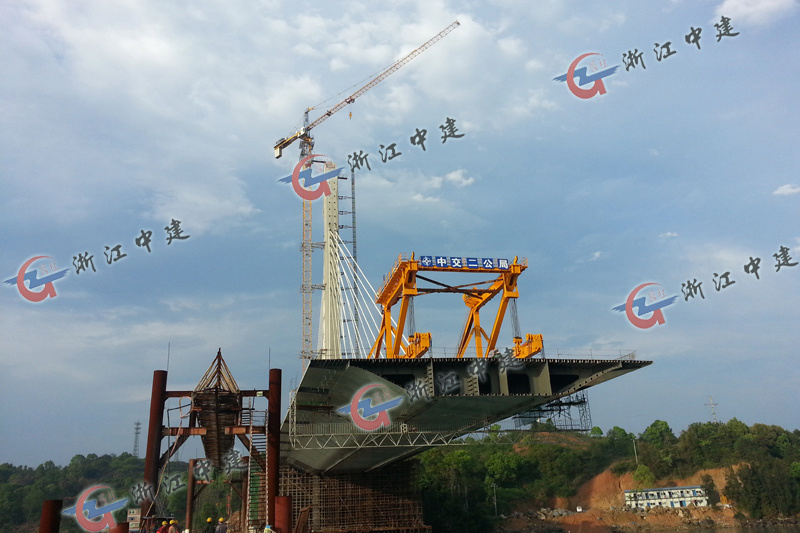 Bridge deck crane of Fuding Bachimen Bridge