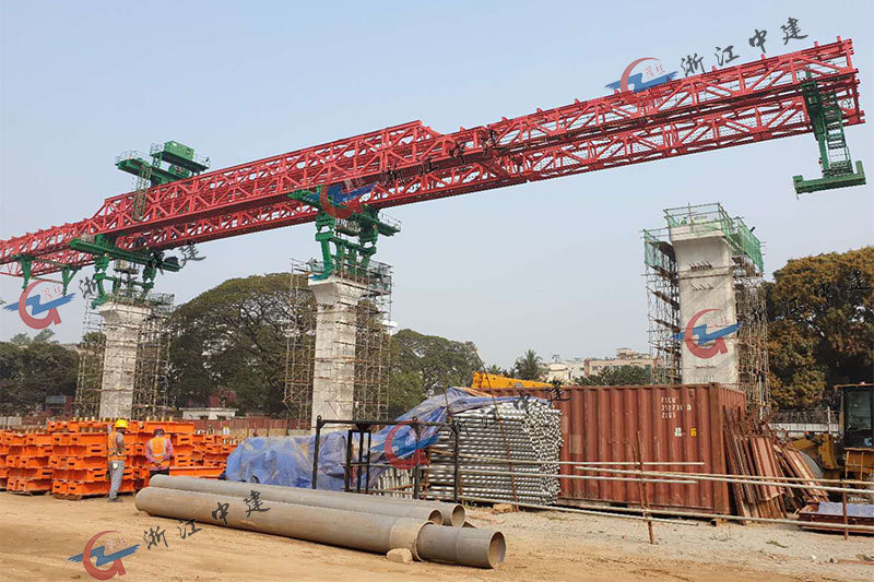 Bangladesh capital Dhaka light rail project, 800T-45m segment assembly bridge erecting machine