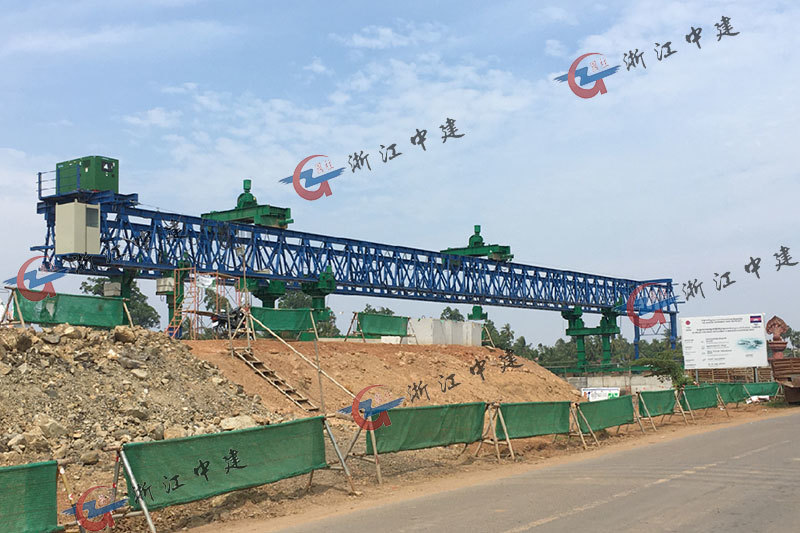 Cambodia project, 70T-35M bridge erecting machine