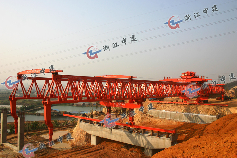 Hunan Changsha 160t-40m span bridge erecting machine