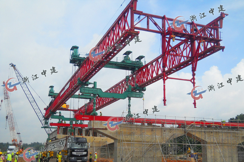 Malaysia side girder erecting machine