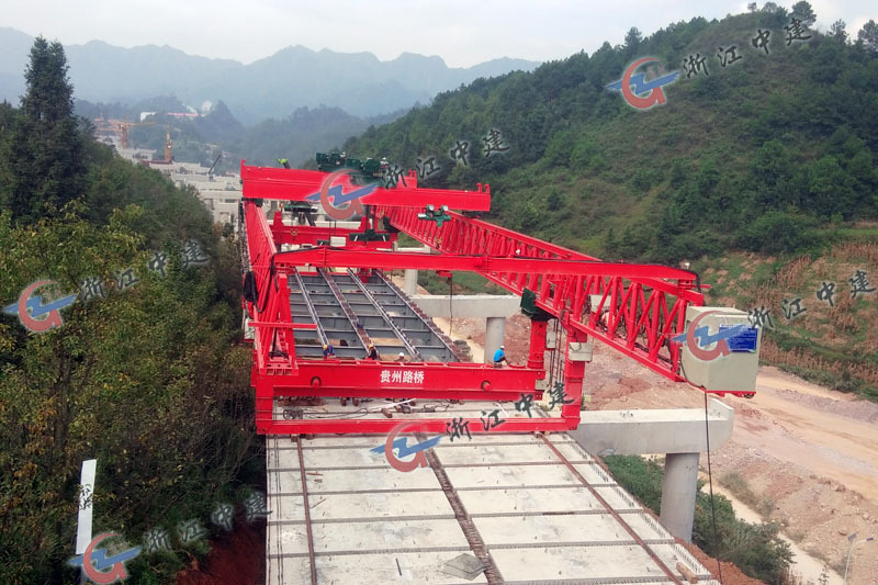 160T-40M super wide bridge erecting machine for Guizhou Duyun Anshun Highway Project