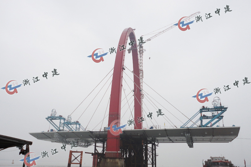 Hangzhou Zhijiang Bridge - 260T - deck crane