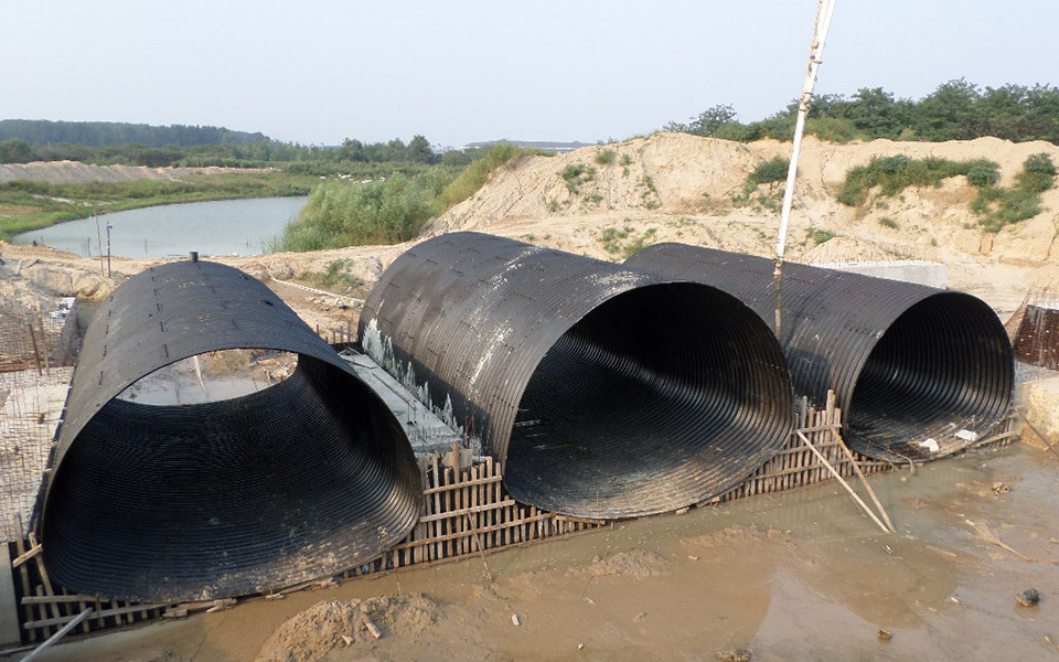 Hebei Horse shoe type corrugated steel culvert pipe