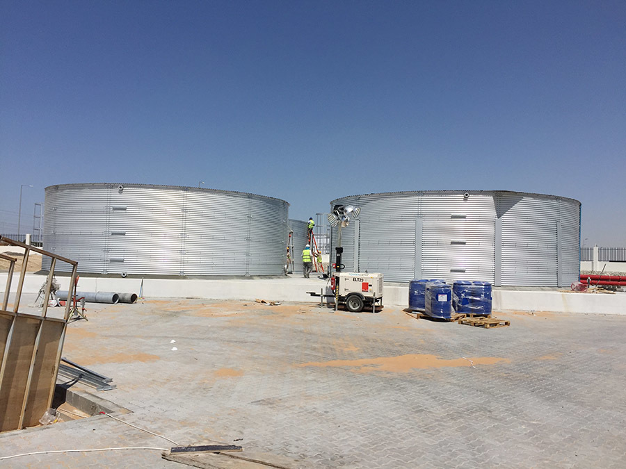 Flat Top Corrugated Steel Tank