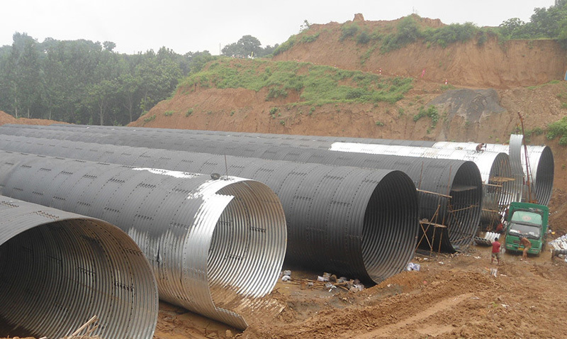 Specific methods to prevent uneven settlement of steel bellows culverts