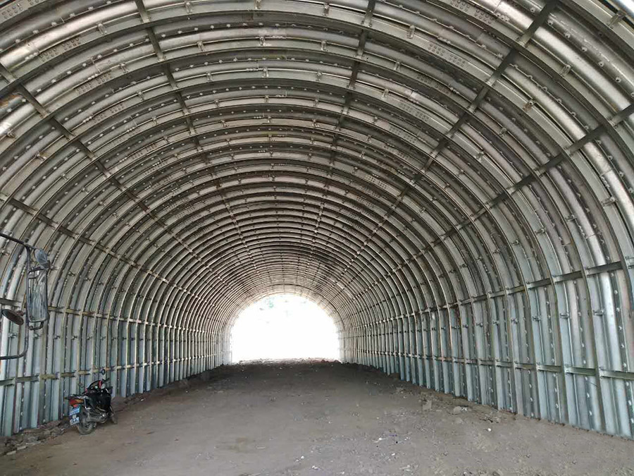 Steel Frame Reinforced Arch Culvert