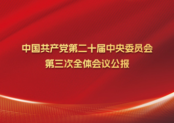 中国共产党第二十届中央委员会第三次全体会议公报