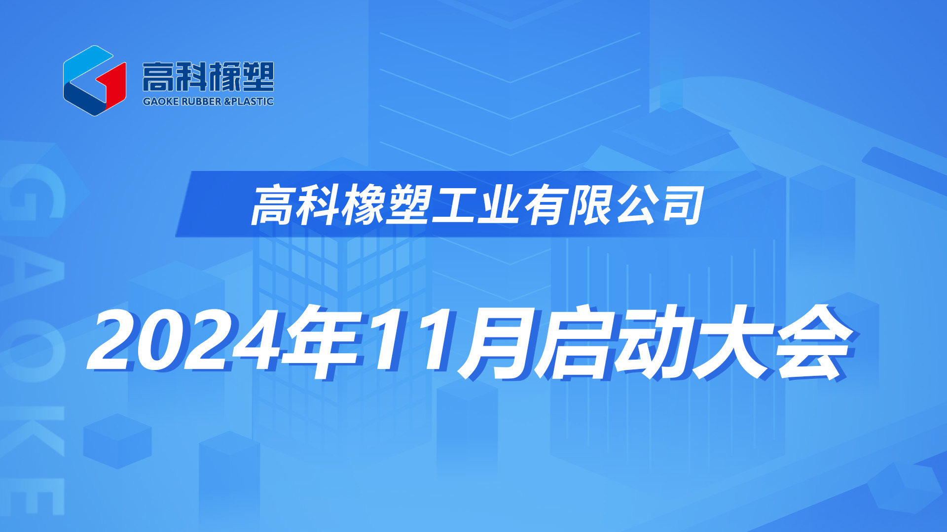 The kickoff meeting for Gaoke Rubber and Plastic in November 2024 was successfully held!