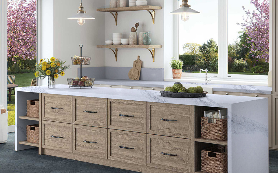 Calacatta Quartz Countertop 7290