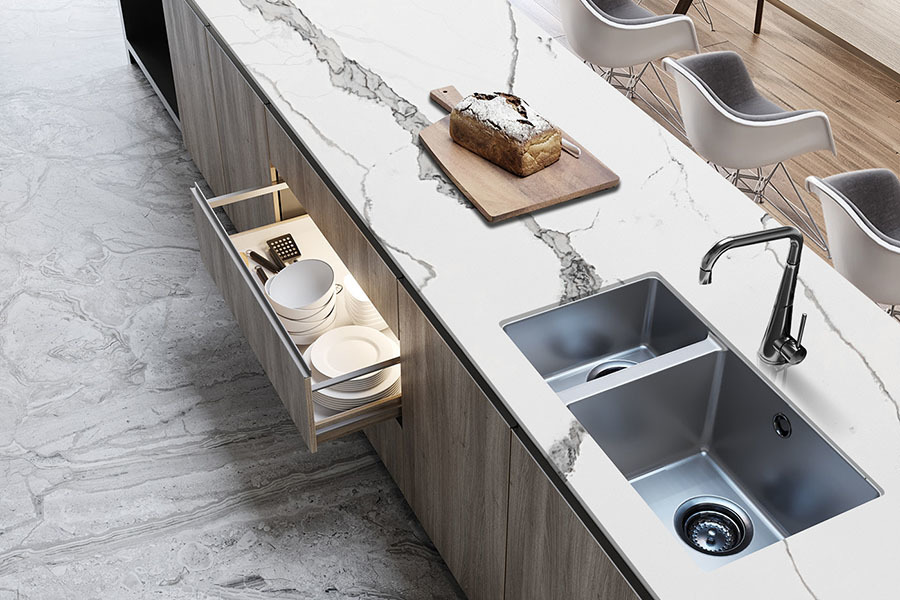 Calacatta Quartz Slab 1020