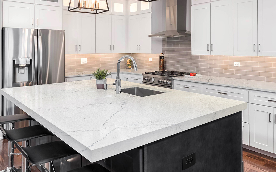 Quartz Calacatta Slab 0918