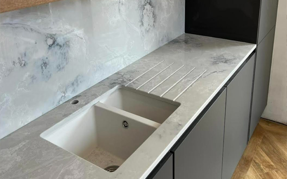 Quartz Slab Carrara HTL1113