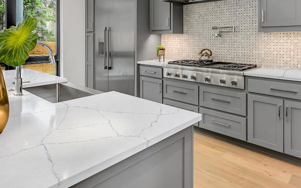 Quartz Calacatta Slab 6152