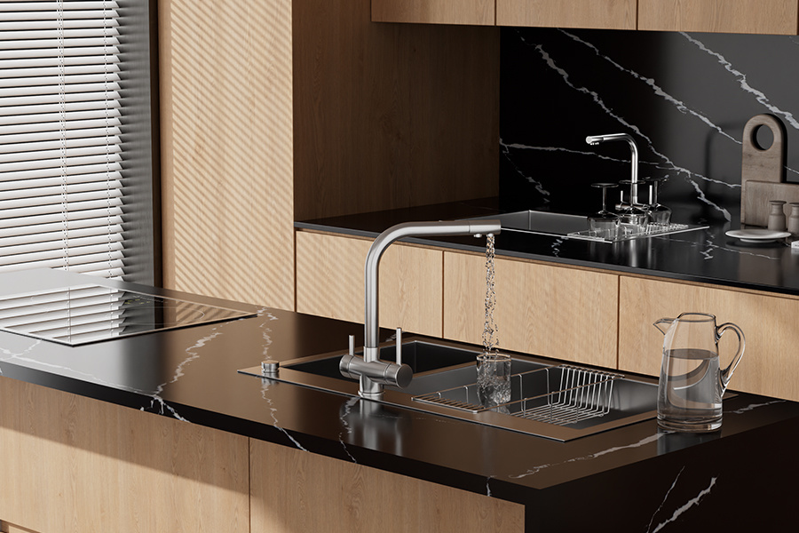 Quartz Calacatta Slab 9905