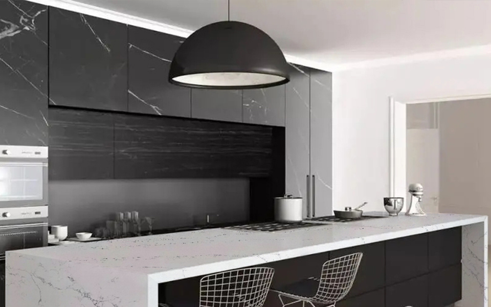 Quartz Calacatta Slab 6674
