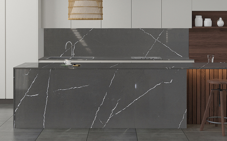 Calacatta Quartz Slab 6059