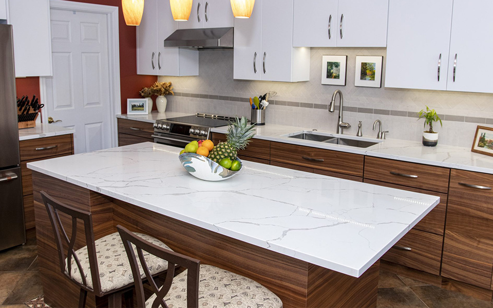 Calacatta Quartz Countertop 1388