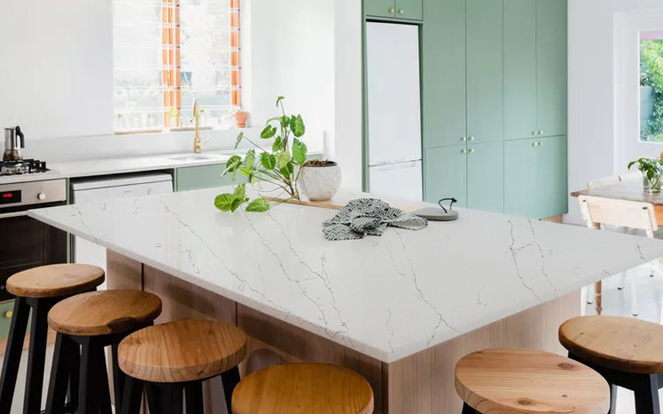 Quartz Calacatta Slab 6041