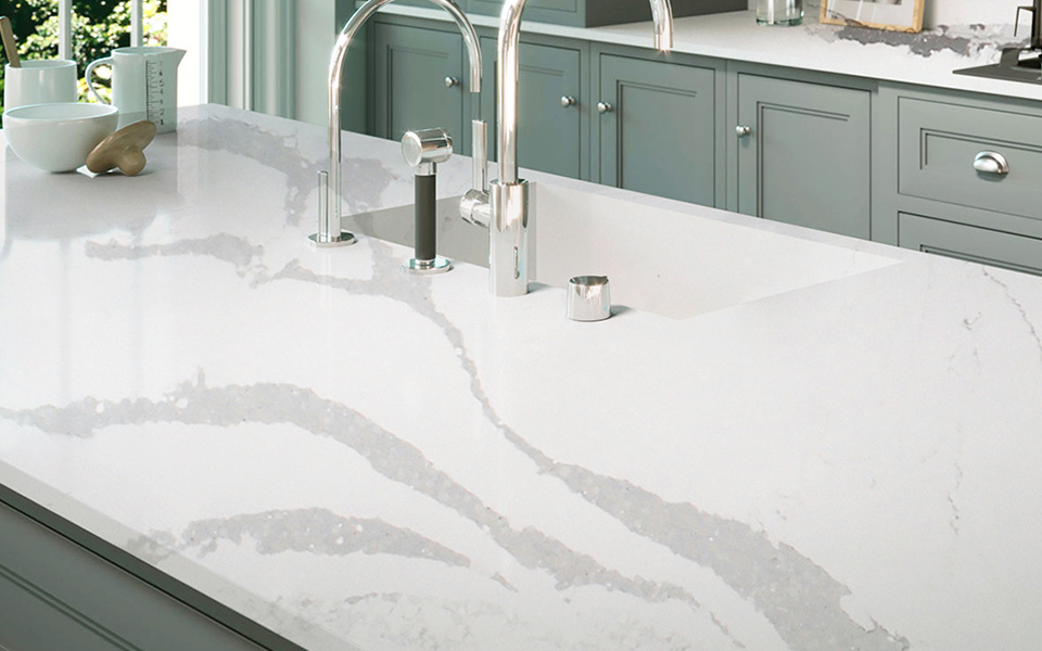 Calacatta Quartz Slab 1008