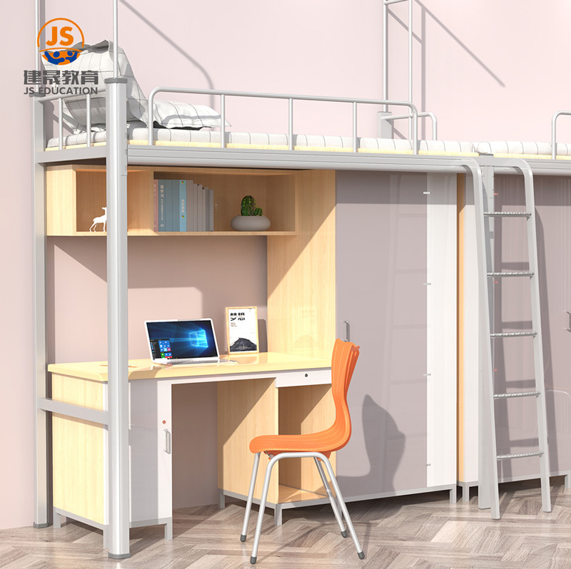 Hanging stairs for two people at the school bed and table
