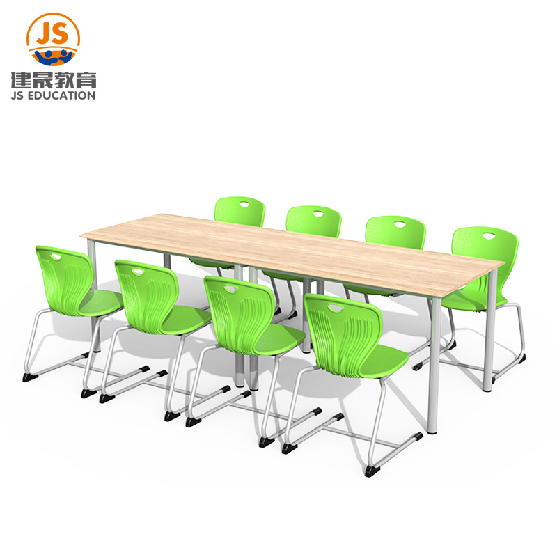 E1级板材桌面防水易清洗学校餐厅餐桌椅