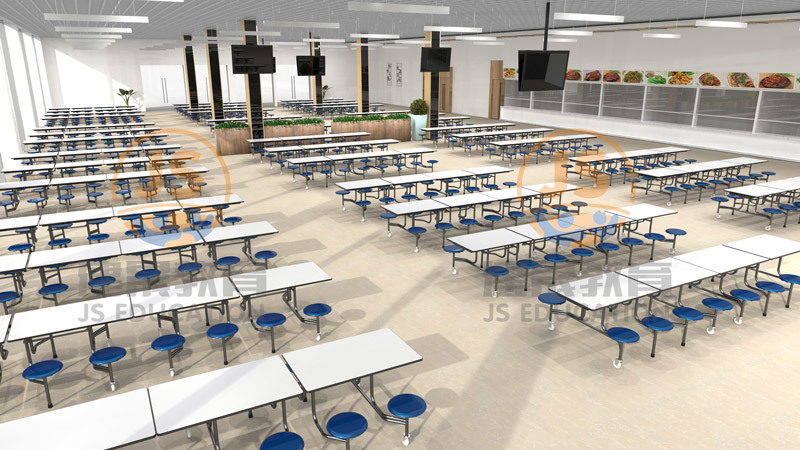 建晟教育——为您提供一个整齐、便捷的可折叠食堂餐桌