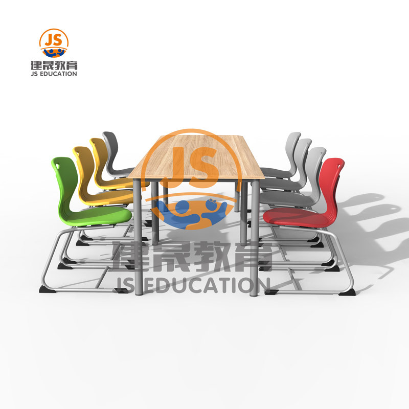 The new multi-functional fixed 8-seater dining table in the cafeteria can be customized