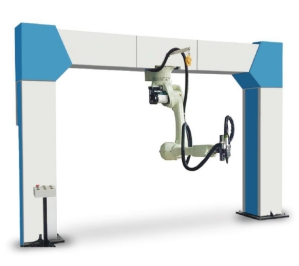 Gantry upside down welding robot workstation with high quality