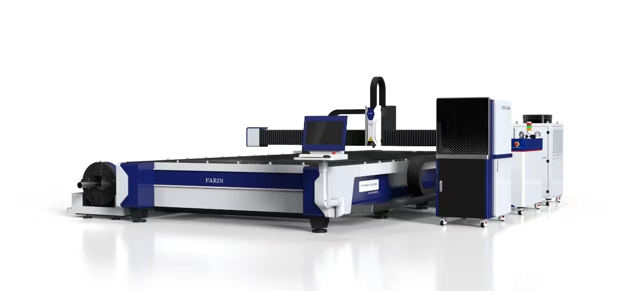 Plate and tube dual-use cnc fiber laser cutting machine