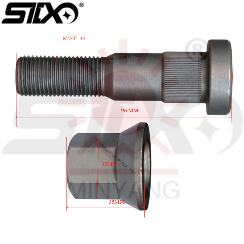 Wheel Bolt-M7/8"-14*96-VOLVO Truck