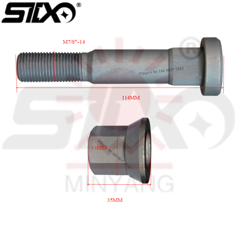 Wheel Bolt-M7/8"-14*114-VOLVO Truck