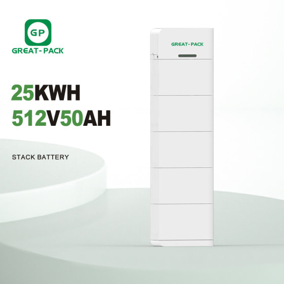 512V50Ah 25.6KWh Stackable Battery