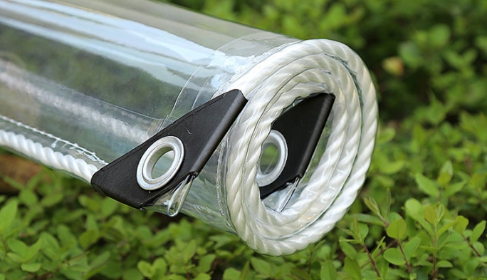 Transparent waterproof tarpaulin protects your belongings and can see the outside world clearly