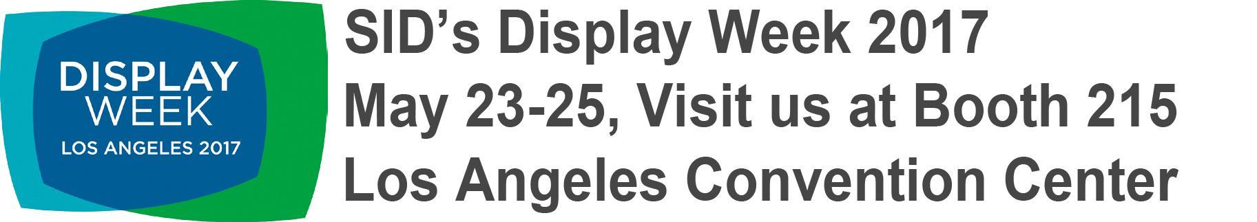DLC Display will attend the SID2017 in Los Angeles