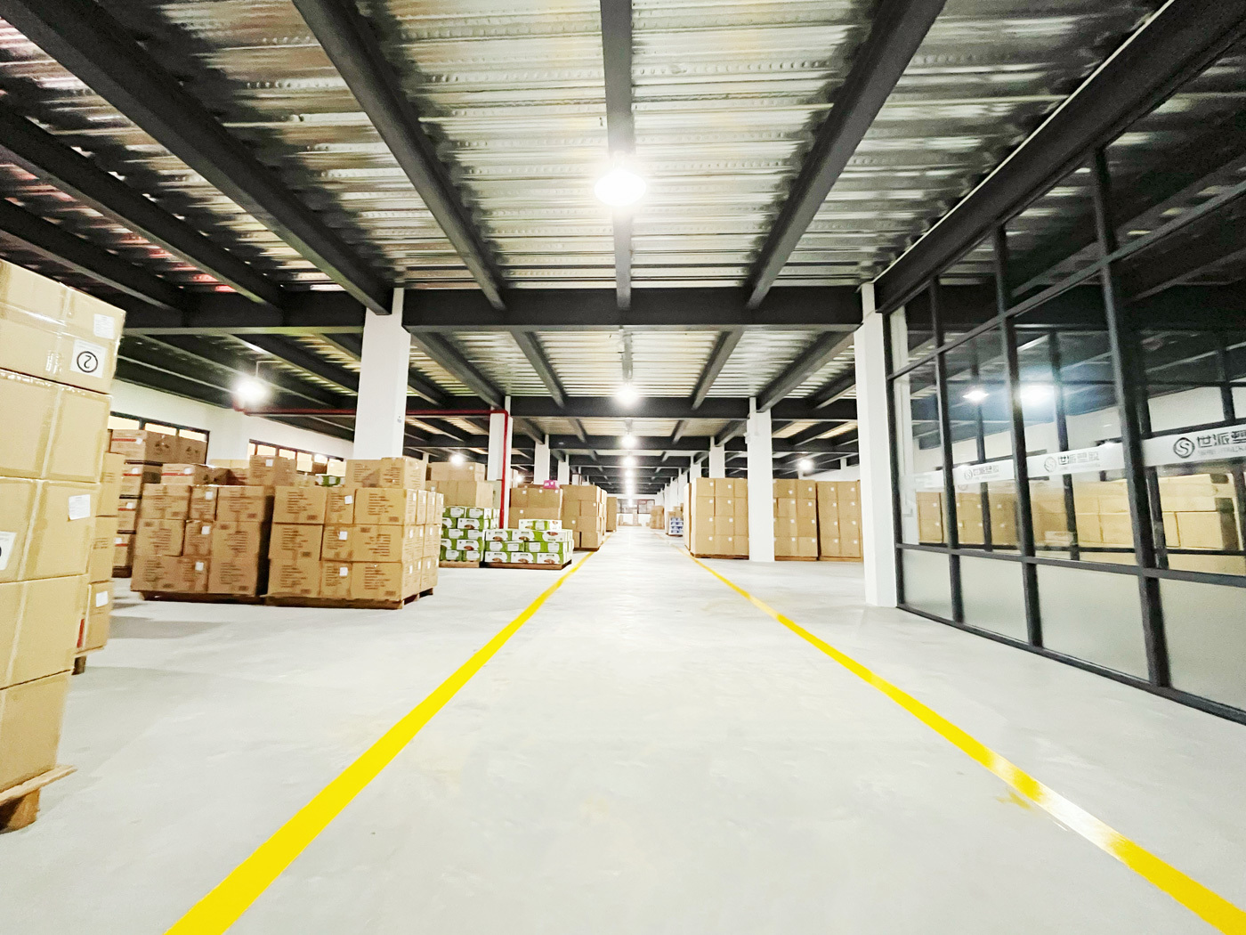 Corner of warehouse