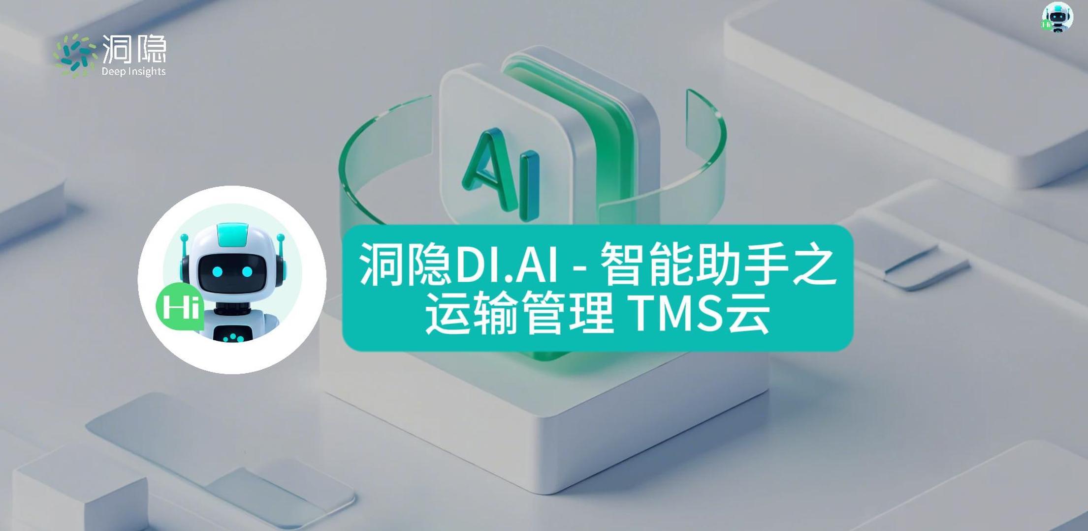 【洞隐产品洞态】DI.AI - 智能助手之运输管理TMS云运用指南