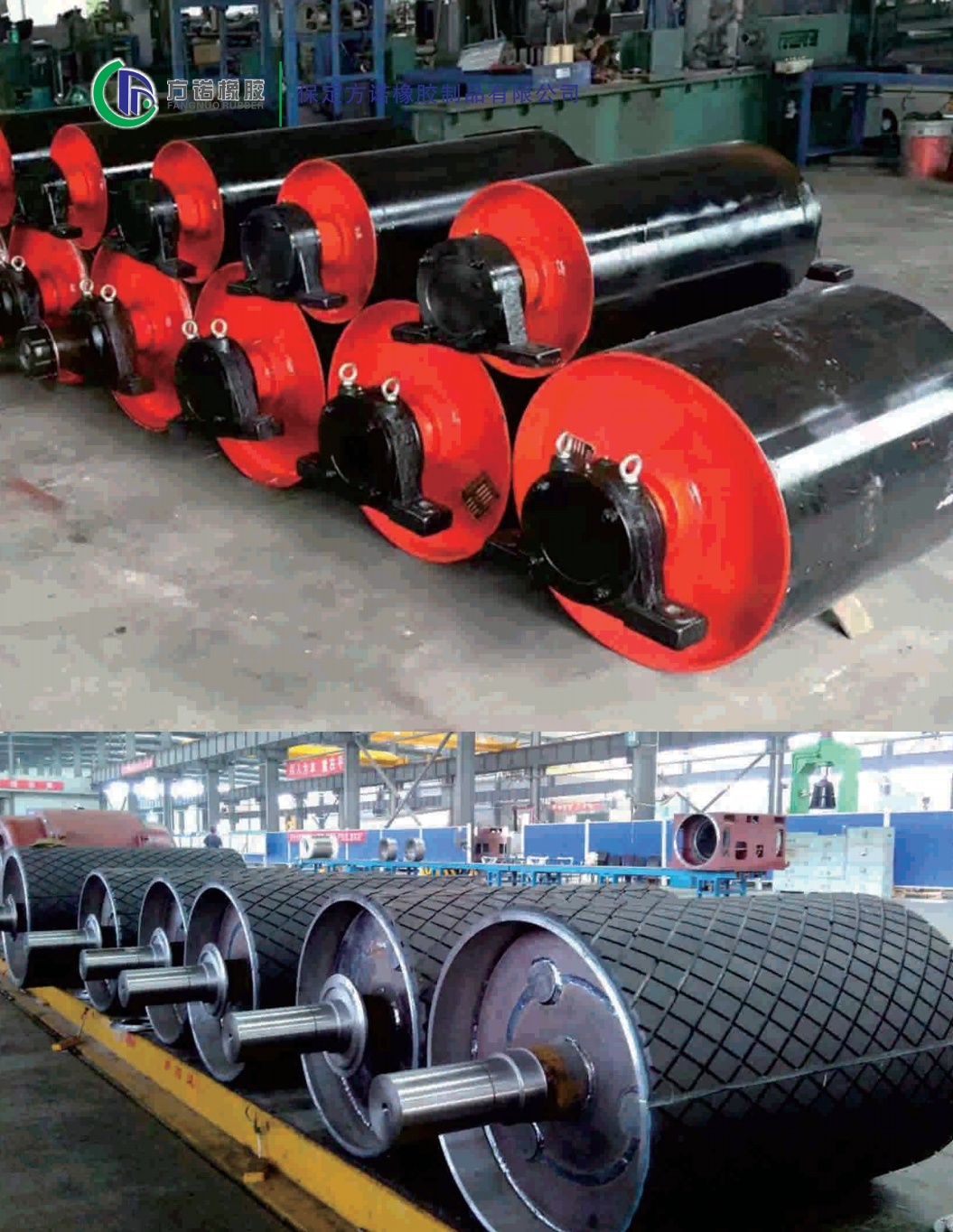 Conveyor rollers (Rollers Head Pulley) (Rollers Tail pulley)