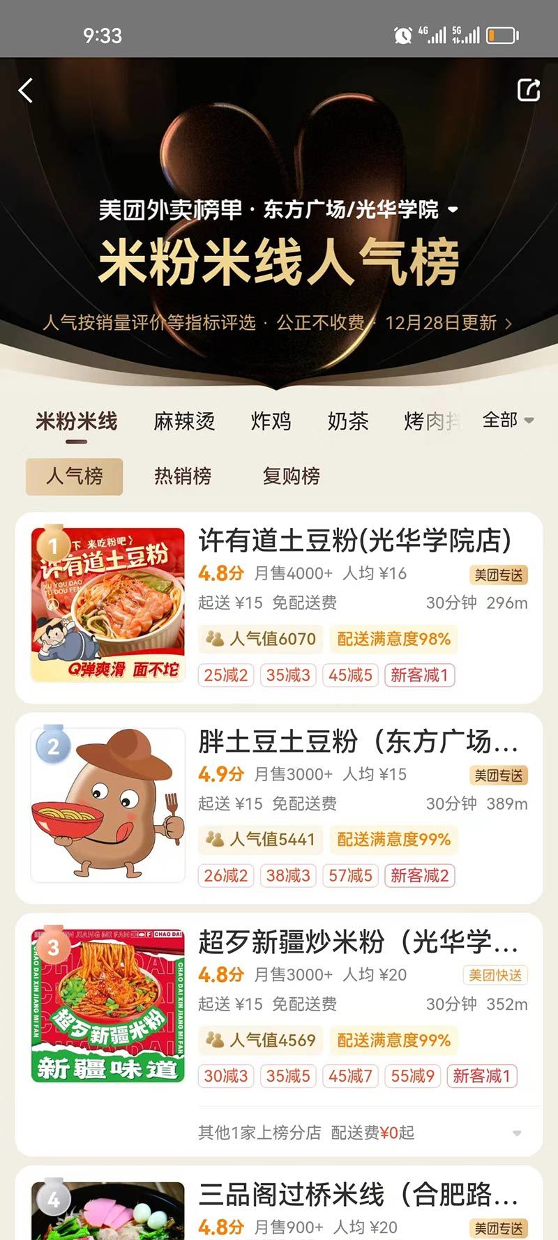 美團(tuán)外賣(mài)米粉米線(xiàn)人氣榜 美團(tuán)外賣(mài)米粉米線(xiàn)人氣榜