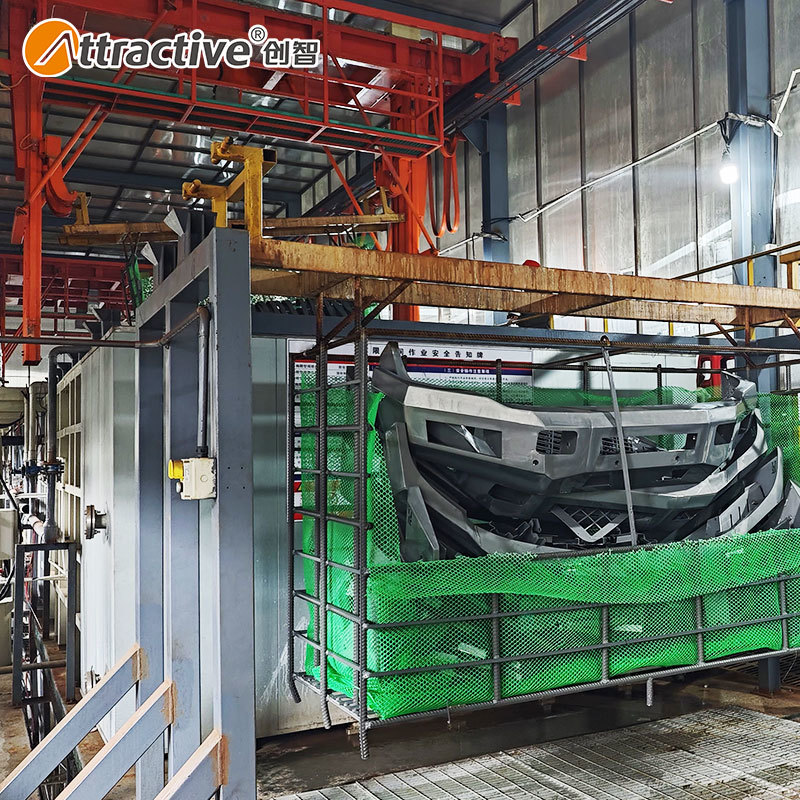 Attractivechina Customized Gantry Type Hanging Pretreatment Line Automobile Bumper Painting Line