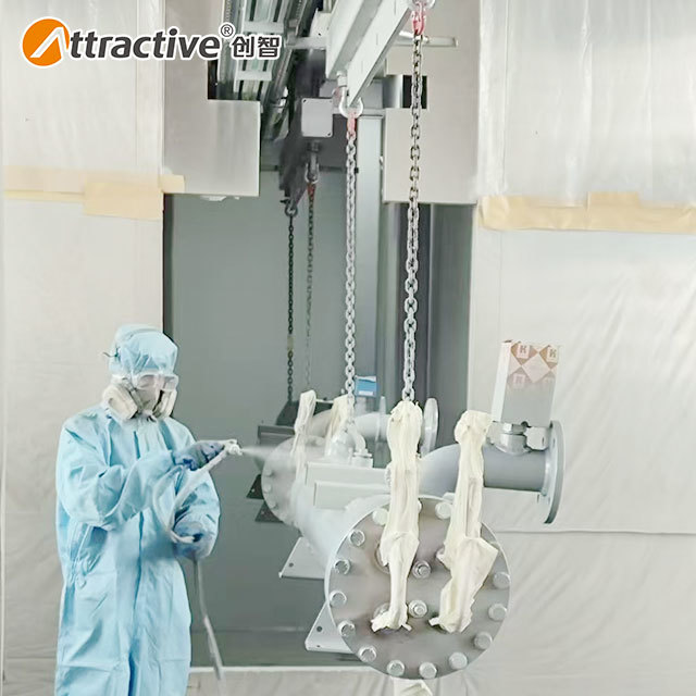 Attractivechina Air Conditioning Pipe Spray Painting Line Hanging Chain Conveyor Overhead Conveying System