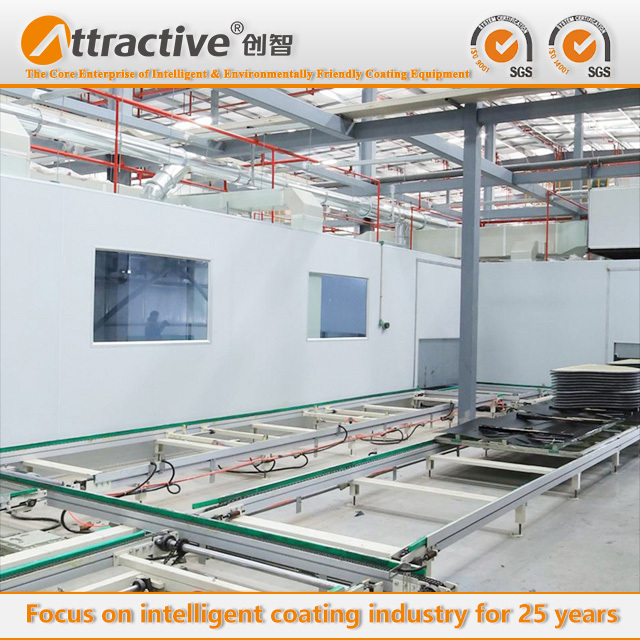 good price and quality Wood paint spraying line from China
