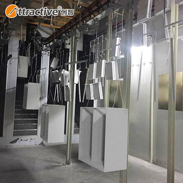 Steel Structures Parts Full Automatic Powder Coating Line Metal Hardware Automatic Coating Line