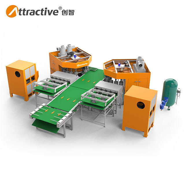 Attractivechina No Fixture Automatic Sandblasting Machine For Aluminum Cookware Pot