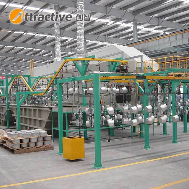 Attractivechina Cookware Enamel Coating Line Hard Anodizing Line