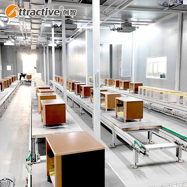 Auto Spraying Coating Line Automatic Spray Painting Machine For Wood Door